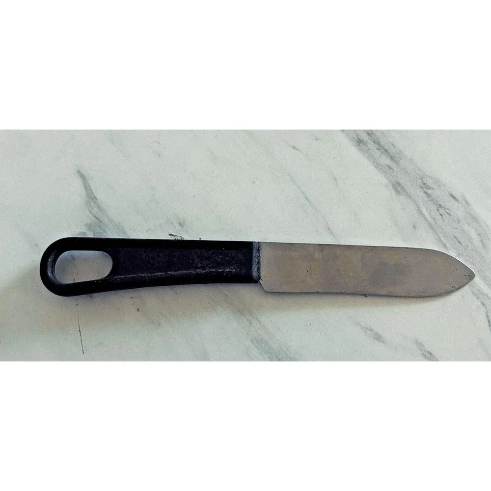 Vintage US Military Mess Knife USA Black Bakelite / Plastic Handle 7.5‎ Inches A